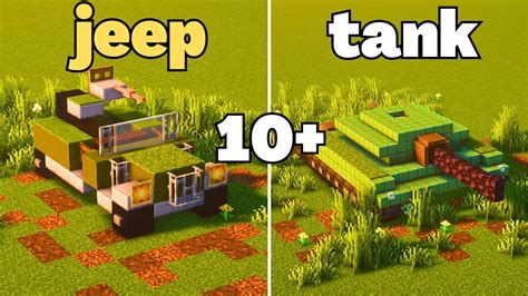 Minecraft 10 Military Build Hacks And Ideas Youtube