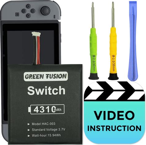 Amazon GREEN FUSION Switch Battery Replacement 4310mAh With Video