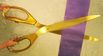 38” Gold Ribbon Cutting Scissors - Quality Entertainment