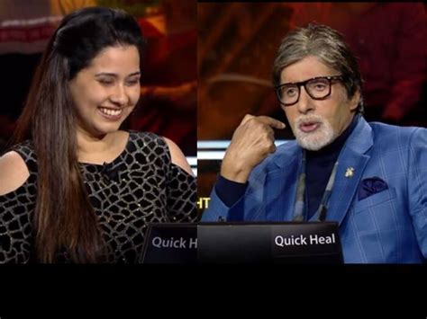 Kbc 14 Video अमिताभ बच्चन ने महिला कंटेस्टेंट से पूछ लिया सिलेबस से बाहर का सवाल शादी में