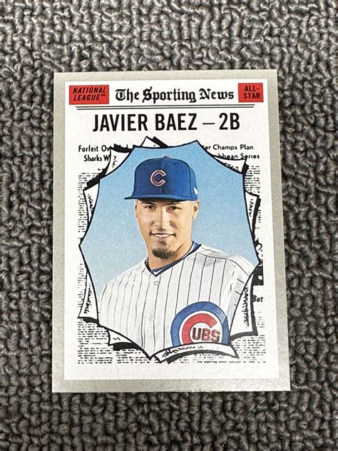 2019 Topps Heritage Javier Baez Base All Star 363 Cubs EBay