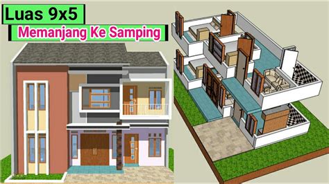 Idaman Banget Contoh Desain Rumah 2 Lantai Minimalis Luas 9x5