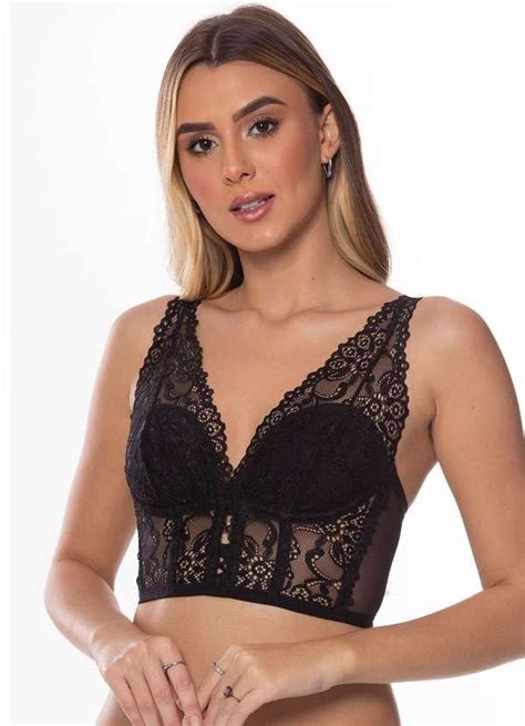 Karicia Sutia Karicia Corselet Preto Preto Fashion Camisole