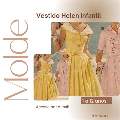 Molde Vestido Helen Infantil Franciele Souza Hotmart