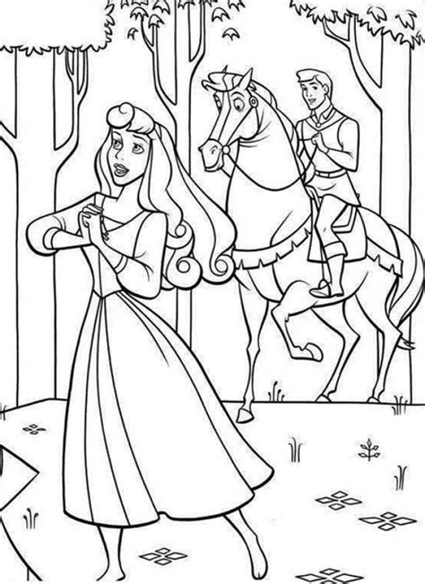 Disney Princess Coloring Pages Sleeping Beauty