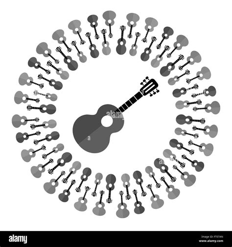 Acoustic Guitar Silhouette Stock Vector Image Art Alamy