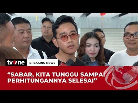 Gibran Tanggapi Hasil Survei Sementara Tunggu Perhitungan Selesai