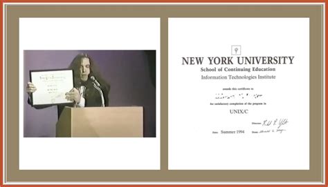 Mystery solved? NYU School of Continuing Education certificate v. NYU