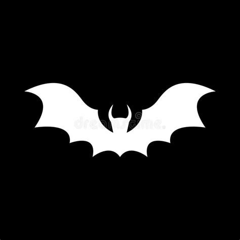 Bat Wing Silhouette Icon and Symbol Vector Template Illustration Stock ...