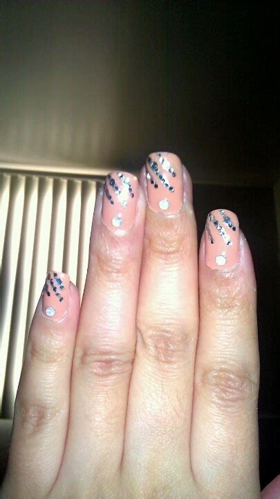 Nude W Glitter Glitter Nails Nude