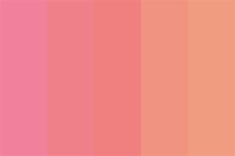 Coral Makeup Color Palette