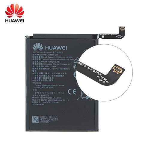 Huawei 100 Orginal Hb436486ecw 4000mah Battery For Huawei Mate 10