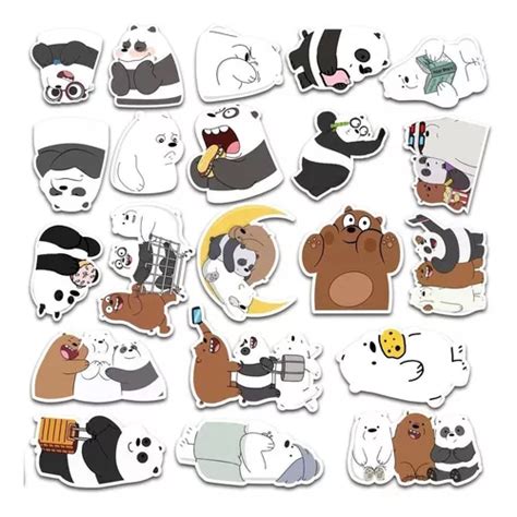 Set Stickers Osos Escandalosos Decorativo Skateboard Cuotas Sin