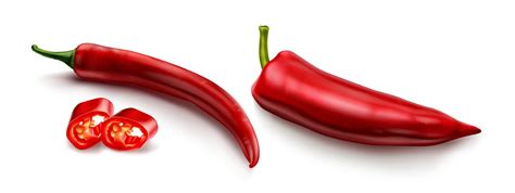 Sticker Red Spicy Hot Chili Pepper Royalty Free Vector Image