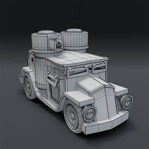 Armored Car - 3D Model by mg53