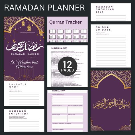 Muslim Plannerramadan Journalramadan Pdfmuslim Daily Plannerislamic