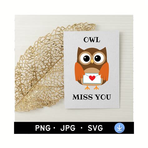 Owl Miss You Printable