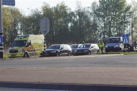 Kop Staartbotsing Op Afrit Van Snelweg Rijksweg A R A Amersfoort