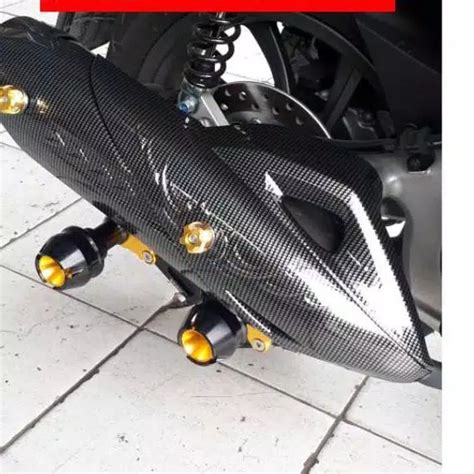 COVER TUTUP KNALPOT HONDA PCX 2018 KARBON ASLI NEMO Lazada Indonesia