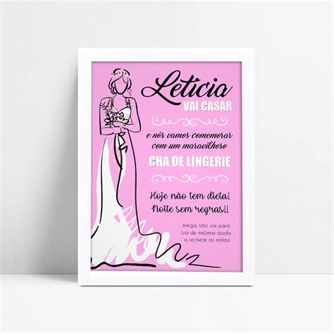 Chá de Lingerie Personalizado Elo7 Produtos Especiais