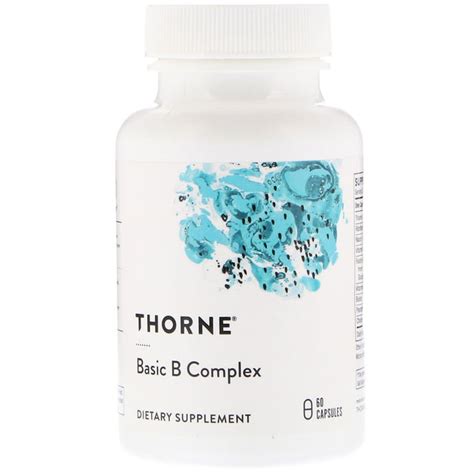 Thorne Basic B vitamin Complex 60 Capsules