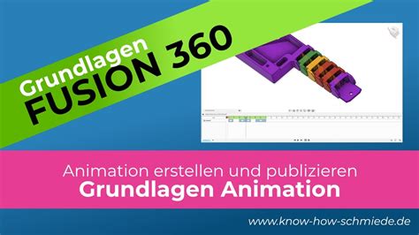 Grundlagen Animation In Fusion 360 YouTube