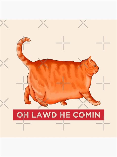 Funny Overweight Chubby Chonk Cat Meme Memes' Sticker, 53% OFF