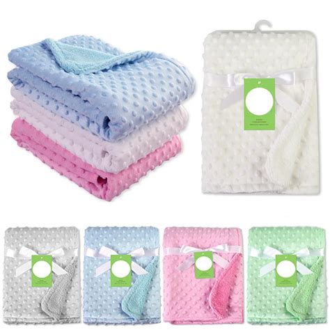 Baby Blankets Warm Fleece Thermal Newborn Soft Stroller Sleep Cover