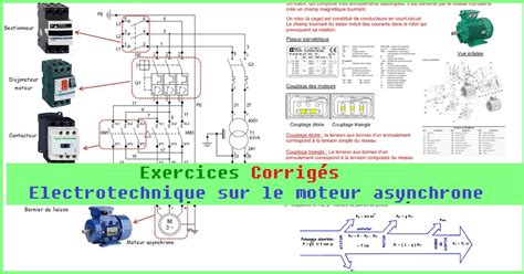 Exercices corrigés électrotechnique sur le moteur asynchrone génie