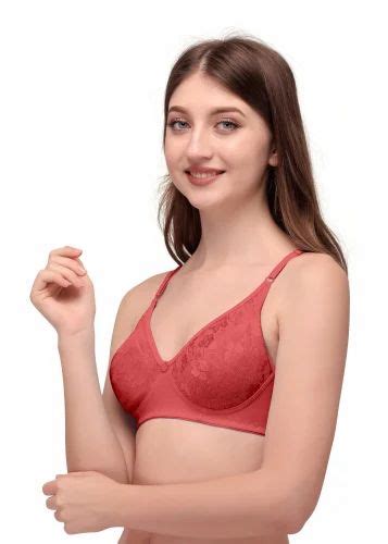 Ladies Non Padded Cotton Bra Pink Size A44 At Rs 95 Piece In Surat