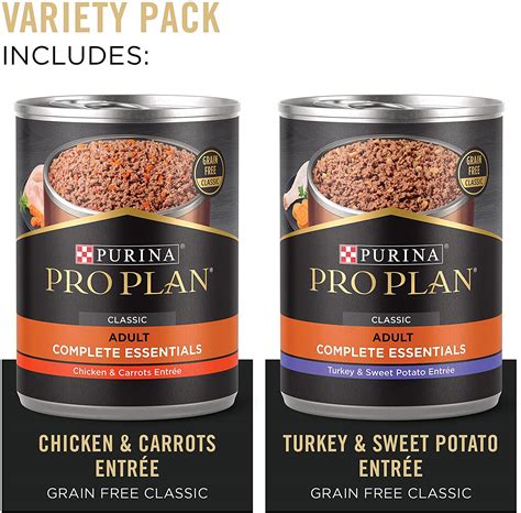 Purina Pro Plan Grain Free Pate Wet Dog Food Variety Pack, SAVOR Grain ...