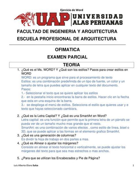 Resúmenes de Examen de ofimática Descarga apuntes de Examen de ofimática