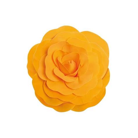 Flor Decorativa Laranja 40cm 01 Unidade Cromus Rizzo Festas