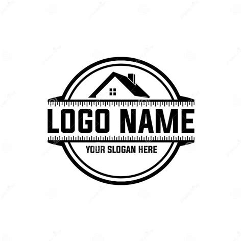 Real Estate And Construction House Building Logo Vector Stock Vector