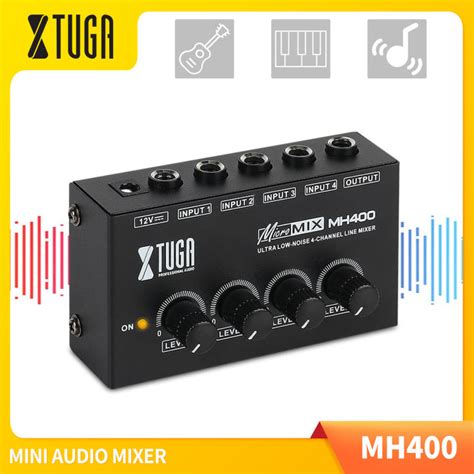 Xtuga Micro Sound Mixer Mh Ultra Compact Low Noise Channels Audio