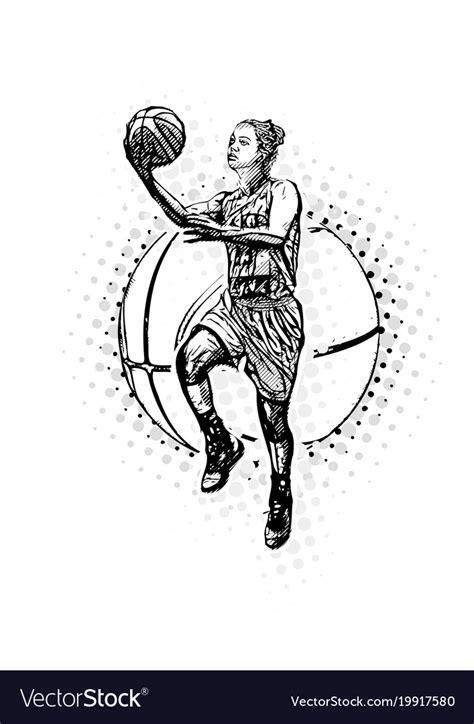 Basketball Women Clipart