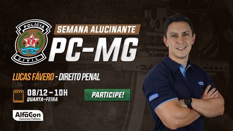 Aula De Direito Penal Pc Mg Alfacon Ao Vivo Youtube