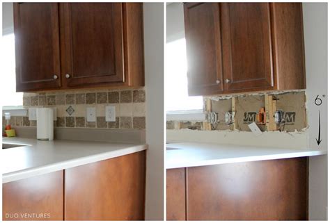 Duo Ventures Kitchen Makeover Subway Tile Backsplash Installation