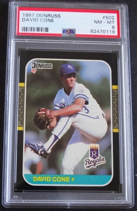 Donruss David Cone Rc Kansas City Royals Baseball Card Psa