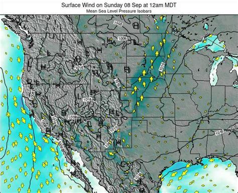 Colorado Surface Wind On Saturday 15 Jun At 12am Mdt