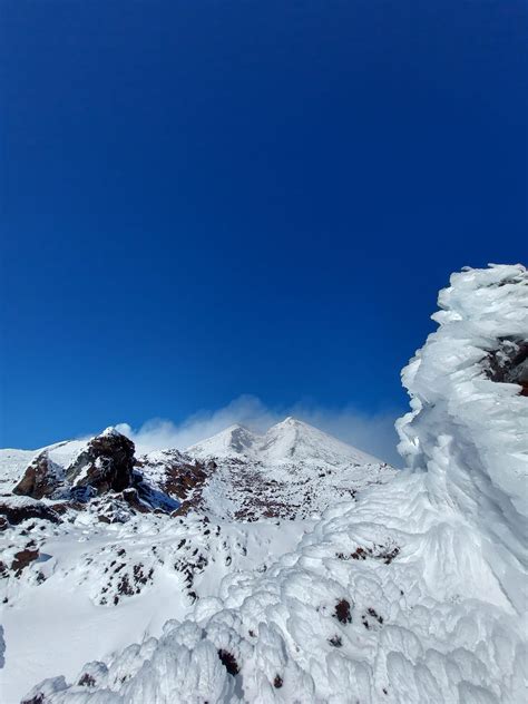 Vulcano Etna Neve Neve Sull Etna Etna Esagonal Trekking Tour