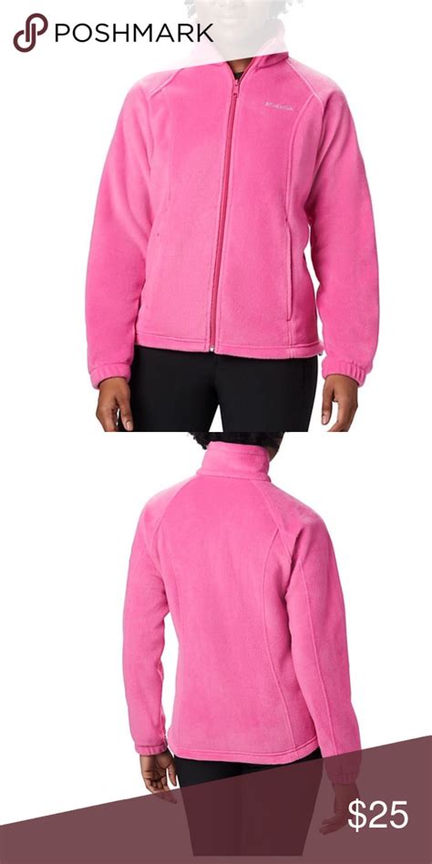 Columbia Fuchsia Fleece Zip Up Jacket Clothes Design Jackets For