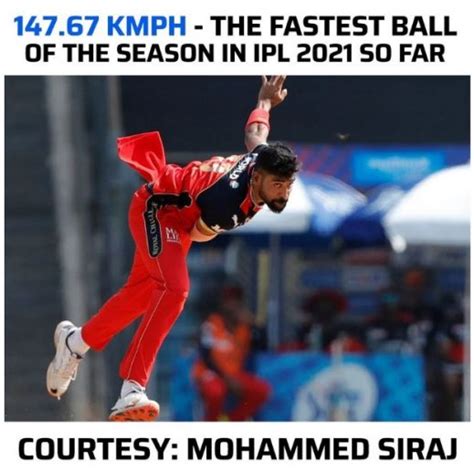 Mohammed Siraj Highest Bowling Speed