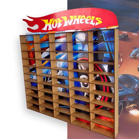 Organizador De Cole O Carrinhos Hot Wheels Expositor Em Madeira Mdf Shopee Brasil