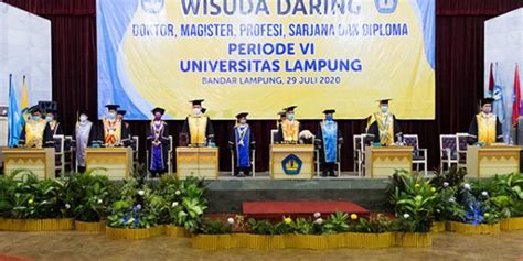 Pelaksanaan Wisuda Daring Periode Vi T A Bak Universitas