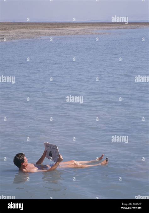 Dead Sea Floating Stock Photo - Alamy