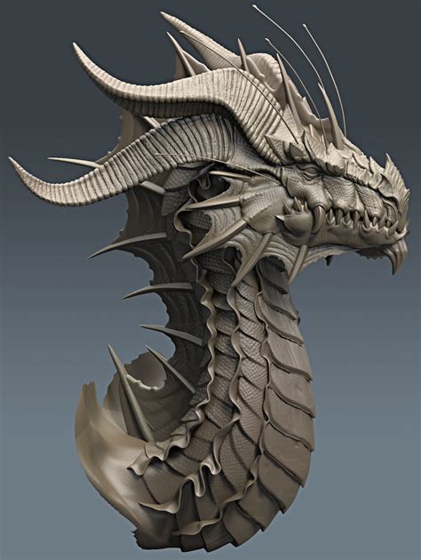 Dragon Bust 3d Model 3d Printable Cgtrader