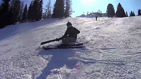 Skifahren Mit Helmkamera In Lermoos Youtube