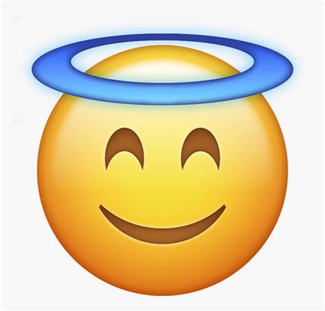 Angel Halo Emoji Png - Emojis Png Angel, Transparent Png - kindpng