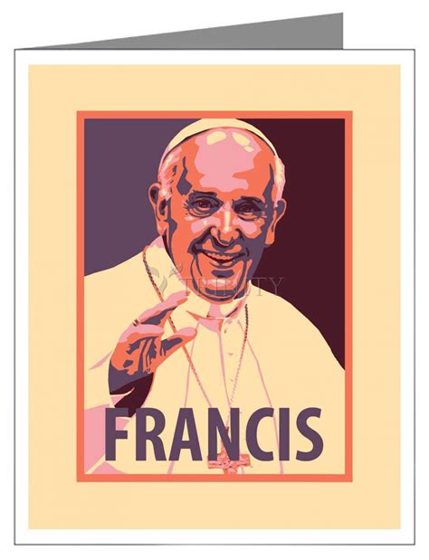 Note Card Pope Francis By J Lonneman Trinitystores